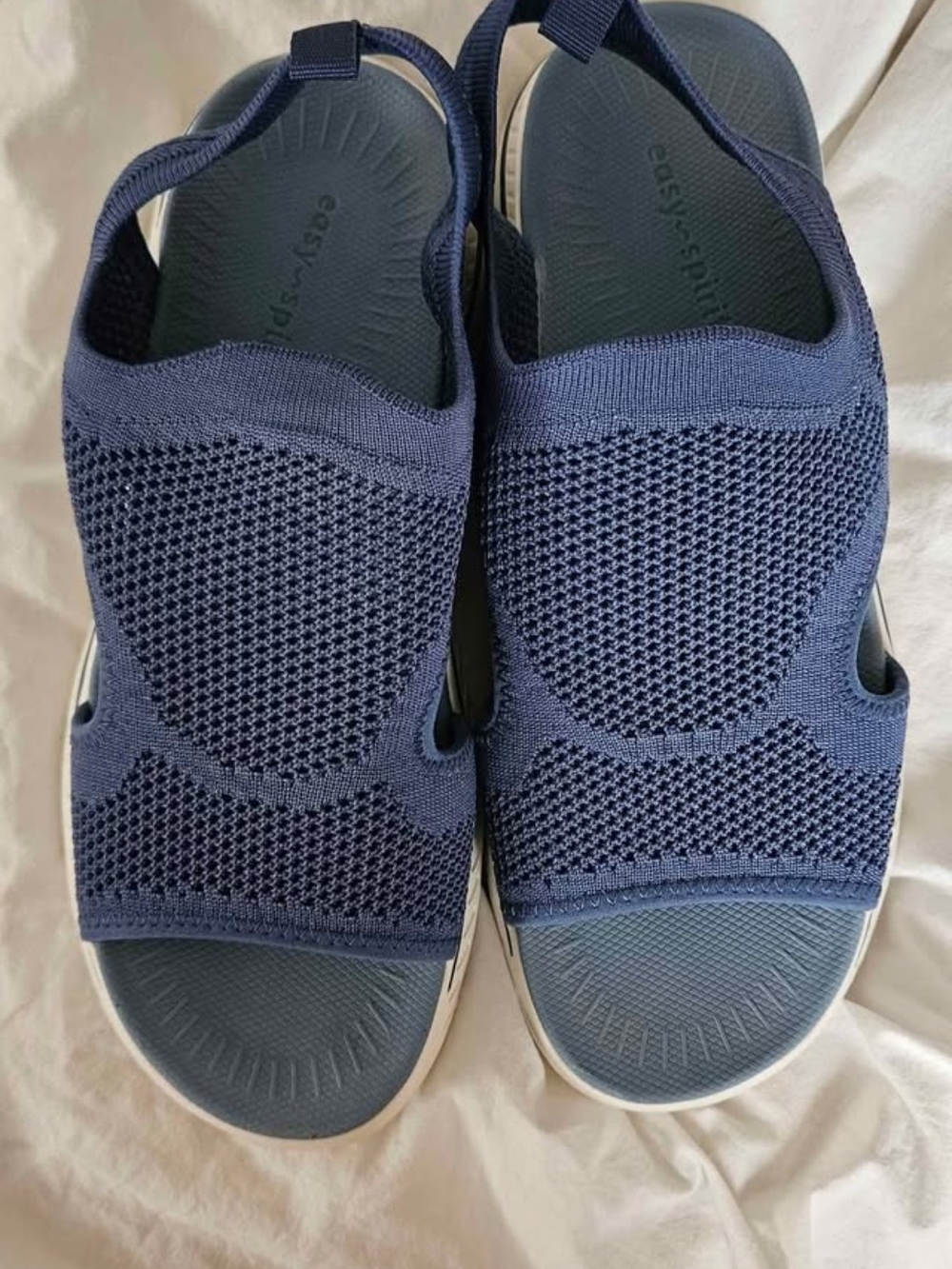 Easy Spirit Women’s Navy Knit Sandals Alma 2: 9W - Picture 1 of 4
